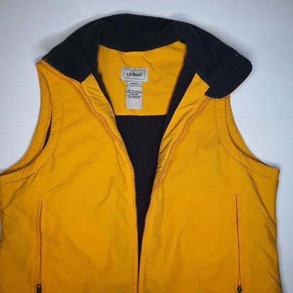 L.L. Bean Vest Women Nylon Fleece Lined Full Zip Vest - Petite S + FREE GIFT - Picture 3 of 9